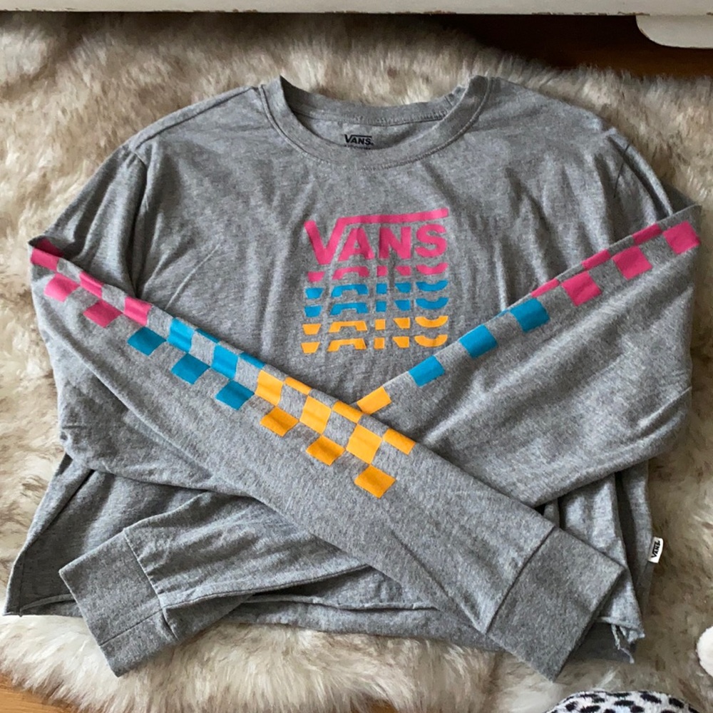 Vans long sleeve crop top